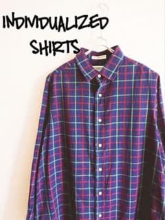 D221273 INDIVIDUALIZED SHIRTS チェック長袖シャツ - メルカリ
