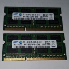 DDR3 4GB 2枚　ジャンクのサムネイル