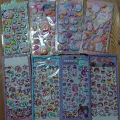 ぷるるんシール 立体シール まとめ売り 8枚セットのサムネイル