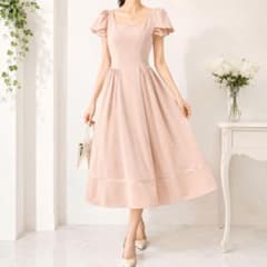 美品 フォクシーニューヨーク ワンピース L相当 ピンク ロング