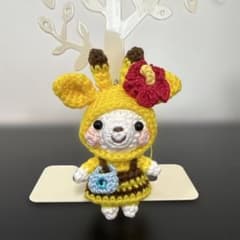 あみぐるみ♪キリン帽子のシロクマ子ちゃん♪のサムネイル