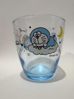 도라에몽 블루 글라스 280ml 로손 한정 신품 미사용