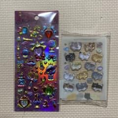 ジュエルぷくぷくシール 猫シール 2種セットのサムネイル