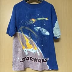 STAR WARS T 셔츠 블루 L (10-12)
