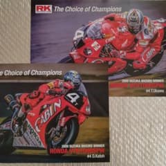 Honda Racing キャップ　加藤大治郎　宇川徹　直筆サイン入り A3ポスター☆加藤大治郎＋宇川徹2000年 8耐優勝 VTR1000SPW - メルカリ