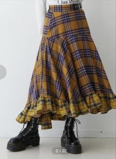 jouetie クレイジーチェックフリルスカートのサムネイル