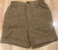 Papp Kids ツイード調 ハーフパンツ ブラウン キッズのサムネイル