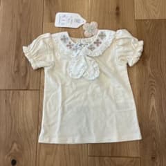 mamaraku 刺繍付き Tシャツ 80サイズ アイボリーのサムネイル
