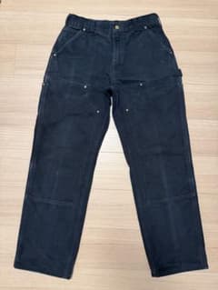 Carhartt ダブルニー ブラック 32x30 made in USA - メルカリ
