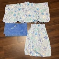 Disney snowflake pattern separate yukata with obi