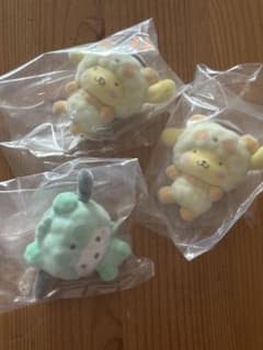 バラ売り可⭕️ もこもこパンダ フロッキーマスコット ポムポムプリン ポチャッコのサムネイル