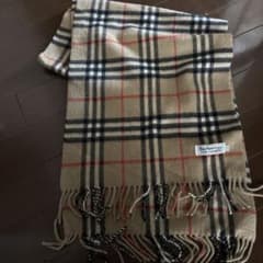 Burberrys 純カシミヤ チェックマフラー - メルカリ