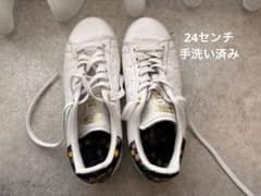 adidas STAN SMITH ホワイト 花柄　24センチのサムネイル
