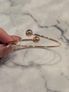 TIFFANY ティファニー バングル ハードウェア ボール バイパス K18
