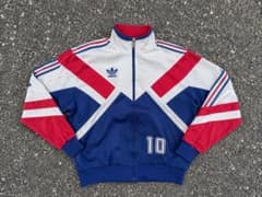希少80s adidas トラックトップ ジャージ トレフォイル - メルカリ