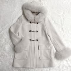 美品】JUSGLITTY 2WAYダッフルコート フォックスファー - メルカリ