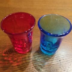 沖縄　琉球ガラス　ショットグラスセット