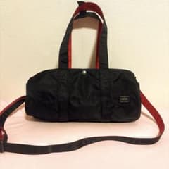 PORTER×ILS エルファイン 2WAYミニボストンバッグ 黒 赤 - メルカリ