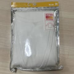 UNIQLO HEATTECH VネックT 九分袖 M ホワイトのサムネイル