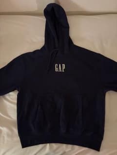 GAP パーカー ネイビー ロゴ刺繍のサムネイル