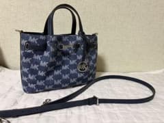 MICHAEL KORS MKロゴ 2way ショルダーバッグ ネイビー - メルカリ