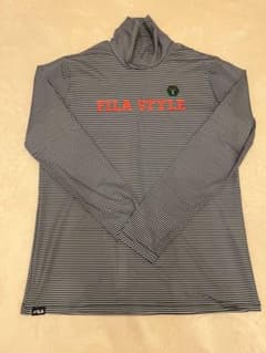 FILA レディース ゴルフウェア ハイネックシャツ ボーダーのサムネイル