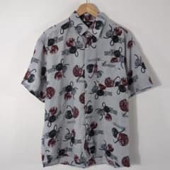 LOWES 半袖シャツ 90s 00s vintage 総柄 グレーのサムネイル