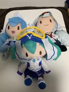 雪ミク ぬいぐるみ 三体セットのサムネイル