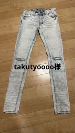 mnml ライトブルーダメージスキニージーンズのサムネイル