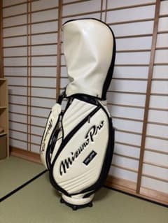 Mizuno Pro キャディバッグ ホワイト/ブラック アイアンカバー付き Mizuno Pro キャディバッグ ホワイト/ブラック アイアンカバー付き