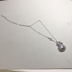 12061 TASAKI ネックレス SV マベパール 葉シルバー美品 田崎真珠 