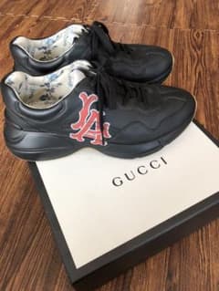 最終GUCCI MLBライトン ロサンゼルスエンゼルス ヤンキーススニーカーのサムネイル
