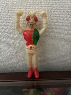 当時物、パチ無版権ソフビ 仮面ライダーX エックス Yahoo!オークション - 当時物 バンダイ・仮面ライダーX ソフビ人形