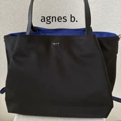 極美品✨アニエスベー トートバッグ OAS14-01 ナイロン 黒 A4収納可