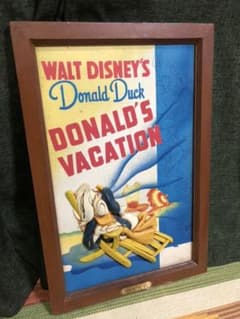 Disney ディズニー ドナルドダック 壁掛け アンティーク 立体パネルのサムネイル