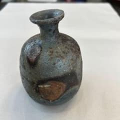 『値引き』【ビンテージ】徳利 窯変 備前焼　アンティーク品のサムネイル