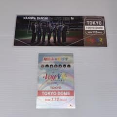 なにわ男子 1/12東京ドーム会場限定 チケット型カード・なにふぁむパス