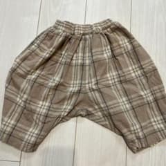 90cm 茶色系 チェック柄 パンツのサムネイル