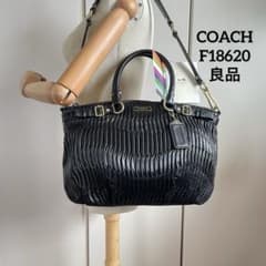 コーチ ミニボストンバッグ 6232 シグネチャー シルバー 良品|mercari
