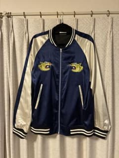 ☆木梨サイクル☆ スカジャン 人気ブルー XL - メルカリ