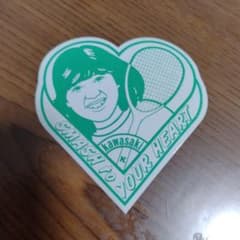 希少 昭和当時物 Kawasaki テニスステッカー石野真子イメージキャラクターのサムネイル