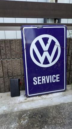 Volkswagen サービス看板 ホーロー看板かなりビックサイズ Volkswagen サービス看板 ホーロー看板かなりビックサイズ - メルカリ