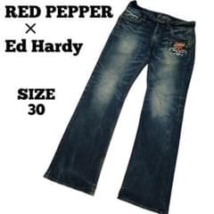 希少 RED PEPPER×Ed Hardy 虎刺繍 デニムパンツ 30 Y2K - メルカリ