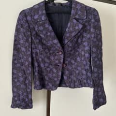CERCHIO 紫黒花柄ショートジャケットのサムネイル
