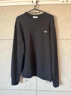【美品】LACOSTE クルーネックスウェット SH005J ブラックのサムネイル