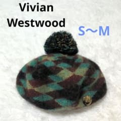 Vivienne Westwood アーガイル柄 ベレー帽 ポンポン グリーン - メルカリ