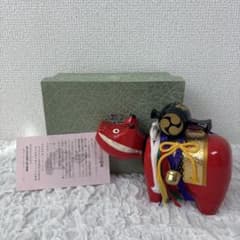 赤い陶器の郷土玩具 荷物付き 赤い陶器の郷土玩具 荷物付き 美術品・アンティーク・コレクション