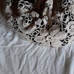 【amiami様専用】レース&ドット　コロンとまあるいバッグのサムネイル