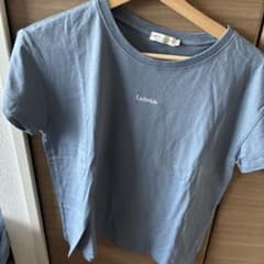 ブルー 半袖 Tシャツ シンプルロゴのサムネイル