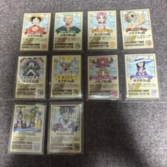 （珍品）劇場版ワンピース オマツリ男爵と秘密の島での鑑賞特典　占いカード 9枚のサムネイル